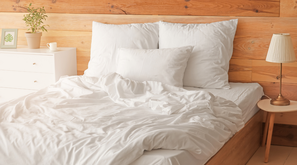 White bedding 