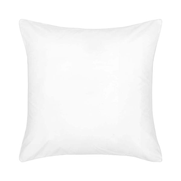 alt="Closer view of white deluxe cotton european  pillowcase"