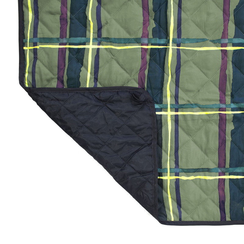 A stylish Felix green picnic rug, perfect for enhancing outdoor experiences and comfort.