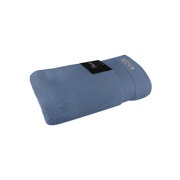 The Bas Phillips Super Plush Light Navy Bath Towel offers luxurious softness and high absorbency, elevating your bathroom's style and comfort.