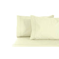 Luxurious ivory sheet set with two pillowcases, designed for a sophisticated touch and a restful night's sleep in your bedroom.