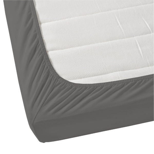 A mattress highlighting the comfort of the Jenny Mclean La Via Midnight Fitted Sheet.