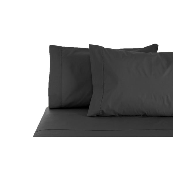 Elegant Granite sheet set with two pillows, crafted from 400TC Porto cotton for a soft and comfortable sleeping experience.