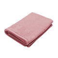 A folded rosebud towel on a white background, showcasing its soft, premium cotton texture and luxurious appearance.