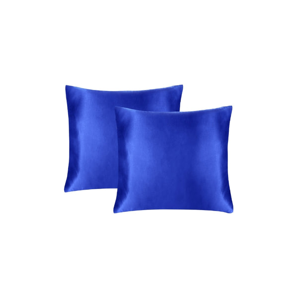 Linenova's two royal blue pillowcases hypoallergenic design ensures a restful night's sleep and healthy hair.