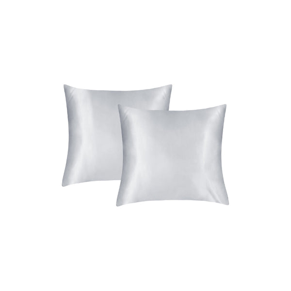Linenova's two silver grey pillowcases hypoallergenic design ensures a restful night's sleep and healthy hair.