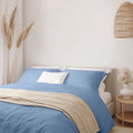 Transform your bedroom into a peaceful oasis with the Odyssey Living Sterling Blue Quilt Cover Set.