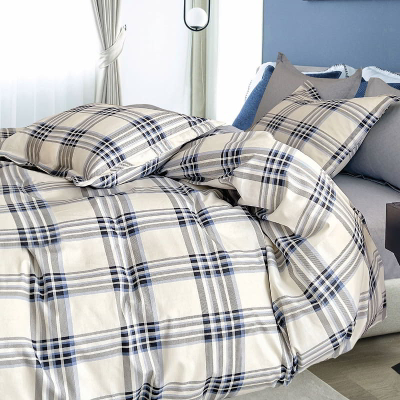 Experience elegance with the Odyssey Living Sawyer Cotton Multi Quilt Cover Set, crafted from 100% cotton for a stylish bedroom retreat.