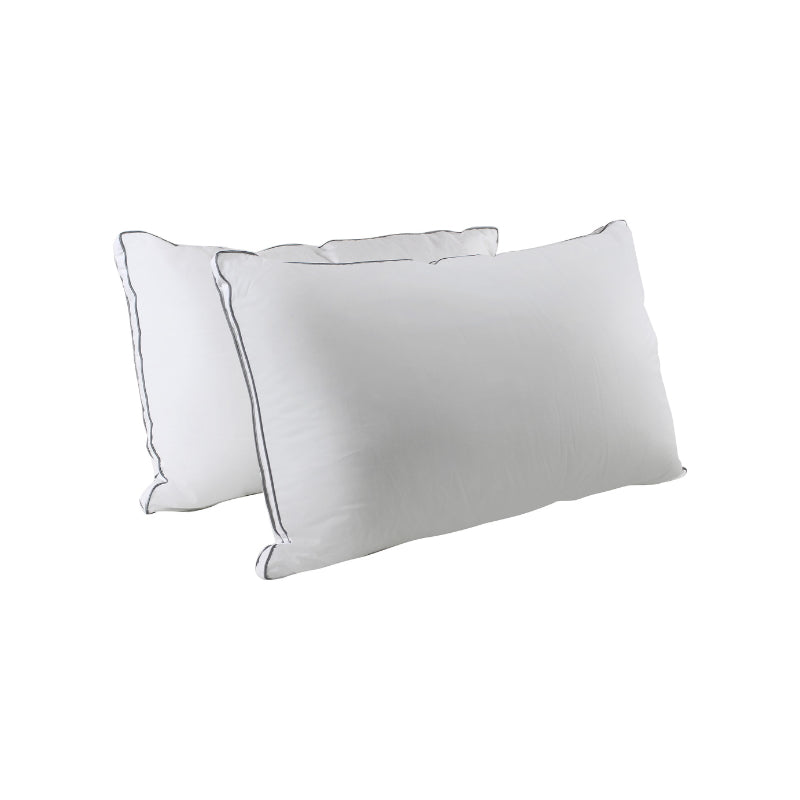 alt="Side details of a spa luxe wellbeing standard pillow 2 pack"