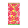 A watermelon pattern towel, embodying a stylish beach aesthetic for summer enjoyment.