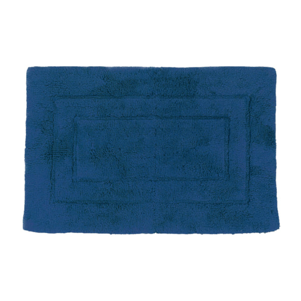 Luxurious navy bath mat, designed for ultimate comfort and style in your bathroom.