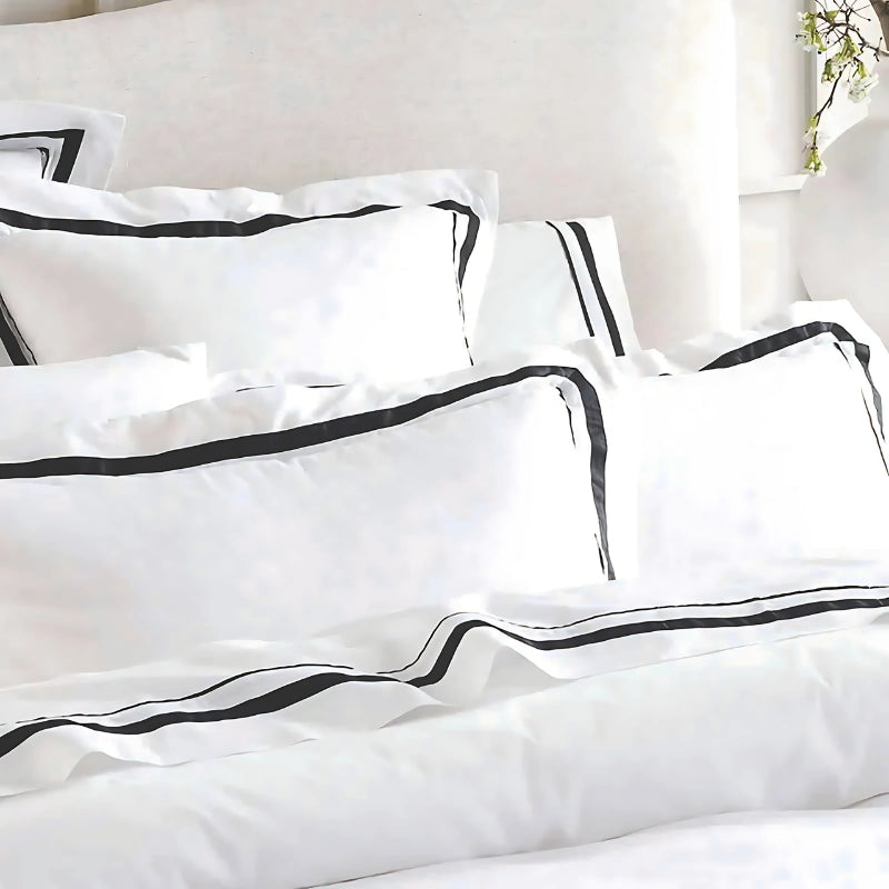 Experience luxury with this 1000 thread count Egyptian cotton European pillowcase, designed for comfort and sustainability in your bedroom.