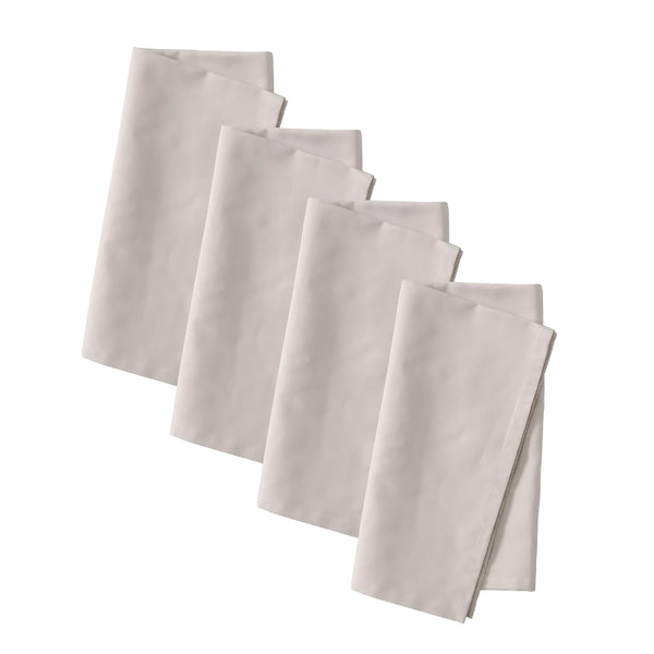 Elegant natural linen-cotton napkin set, four 50cm napkins, perfect for enhancing any dining experience in modern or traditional settings.