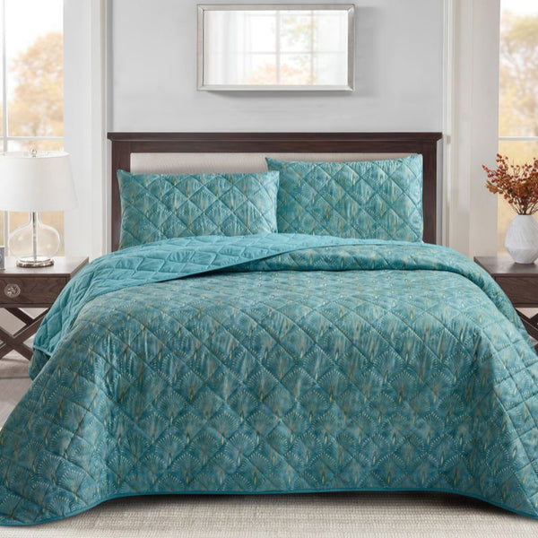 Morgan and Reid Art Deco Coverlet Set