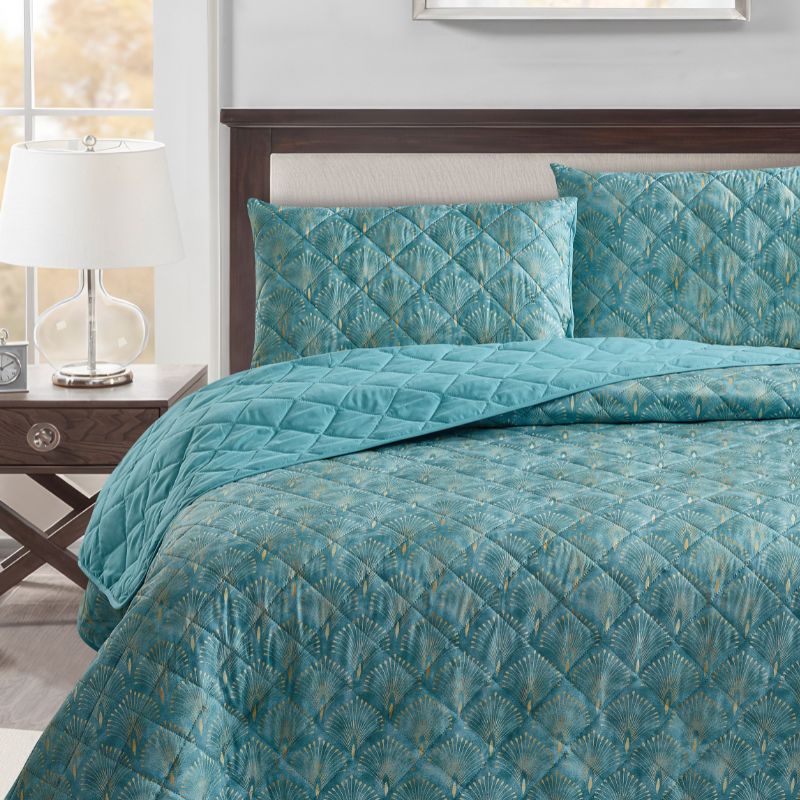 Morgan and Reid Art Deco Coverlet Set