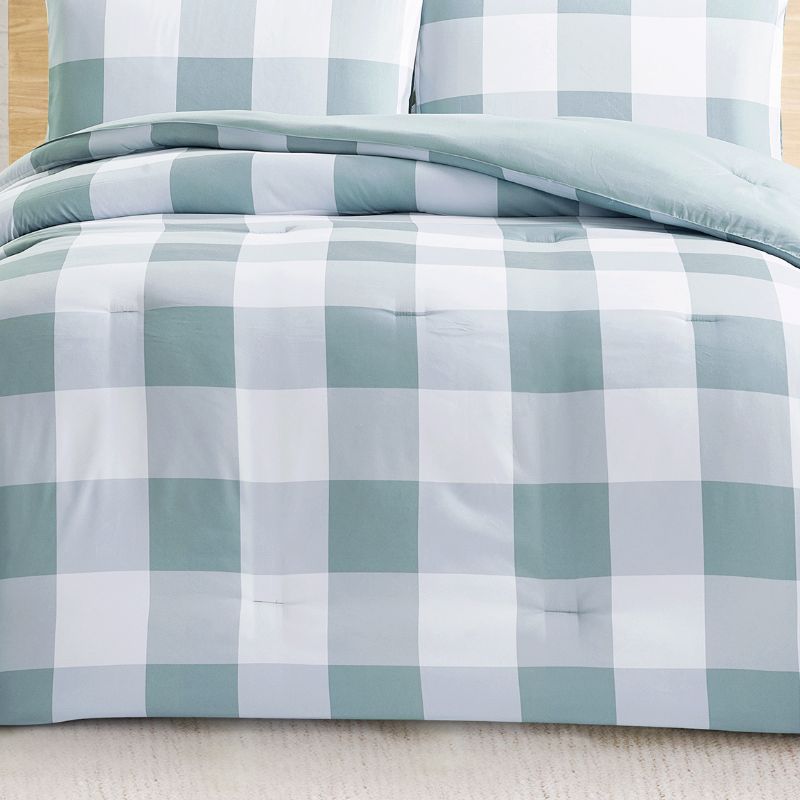 Morgan and Reid Gingham Blue Comforter Set