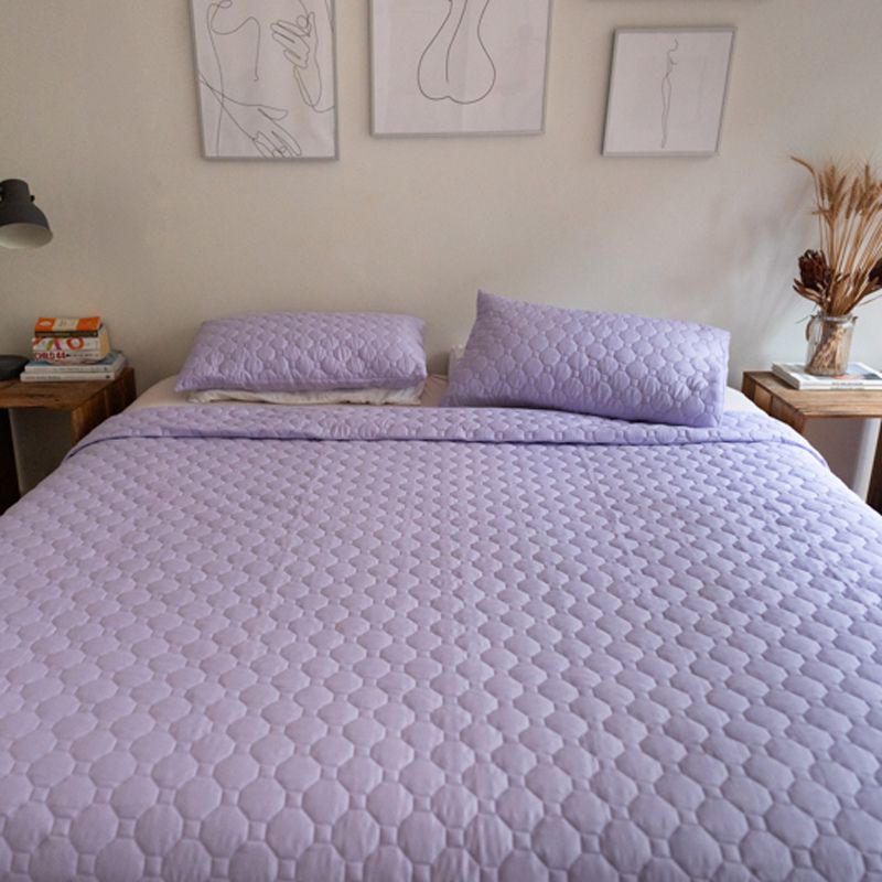 Morgan and Reid Mosaic Lilac Coverlet Set