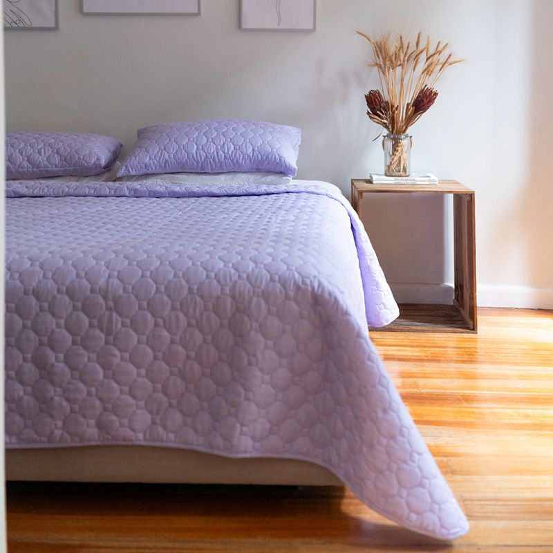 Morgan and Reid Mosaic Lilac Coverlet Set