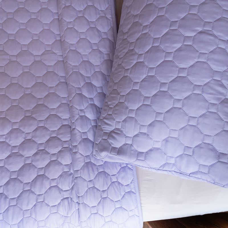 Morgan and Reid Mosaic Lilac Coverlet Set