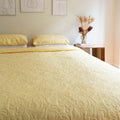 Morgan and Reid Serene Butter Coverlet Set