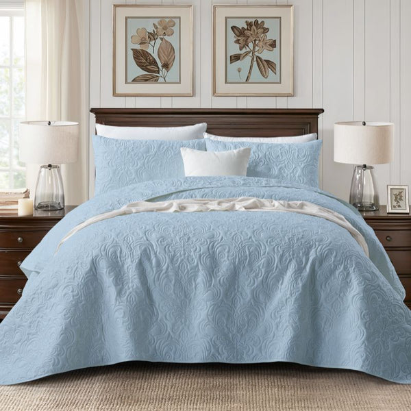 Morgan and Reid Serene Corydalis Coverlet Set