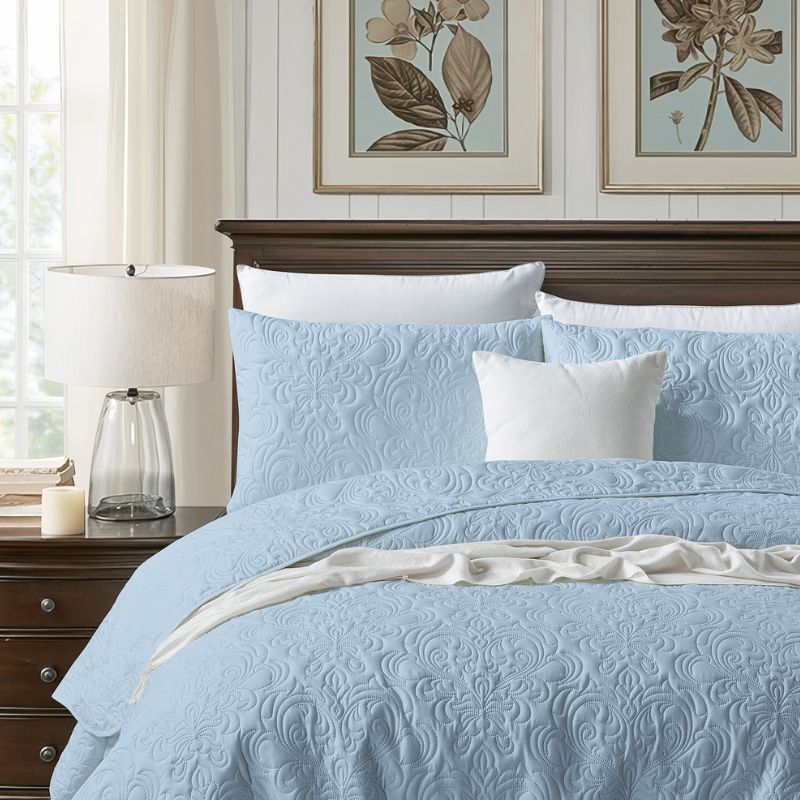 Morgan and Reid Serene Corydalis Coverlet Set