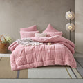 Morgan and Reid Blush Snuggle Fleece Comforter Set