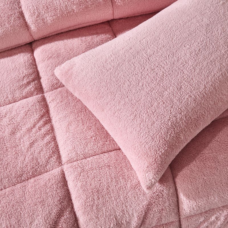 Morgan and Reid Blush Snuggle Fleece Comforter Set