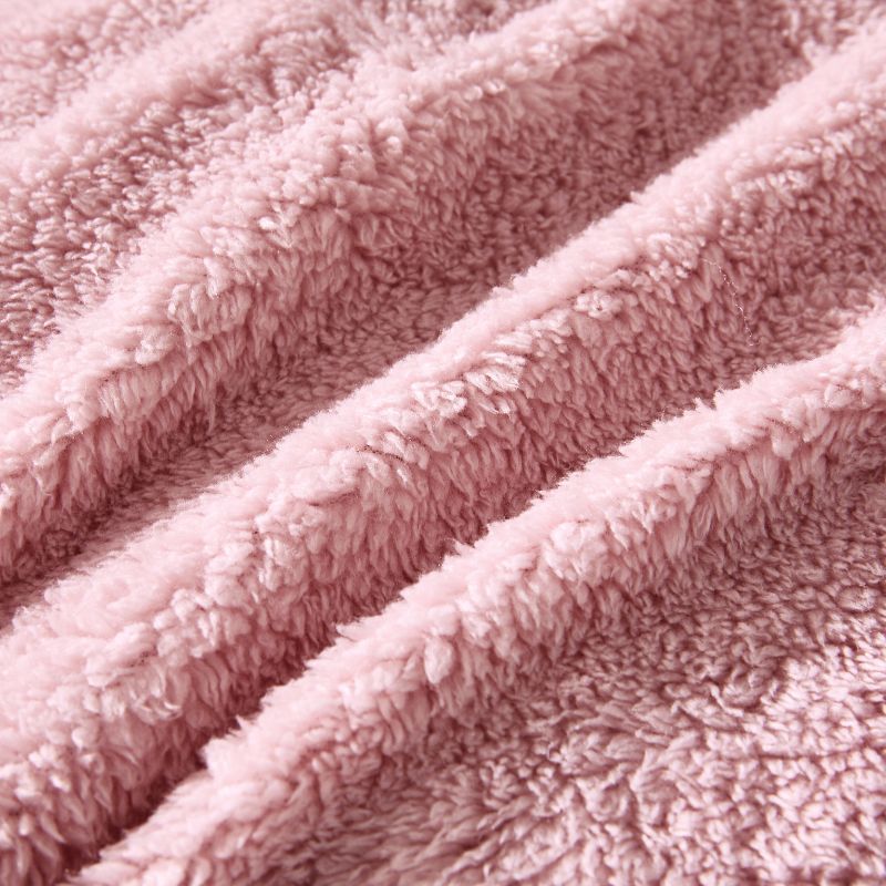 Morgan and Reid Blush Snuggle Fleece Comforter Set