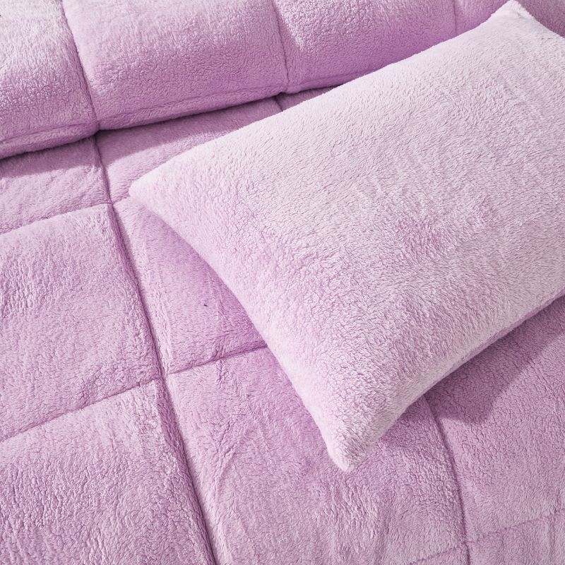 Morgan and Reid Calm Lavender Snuggle Fleece Comforter Set