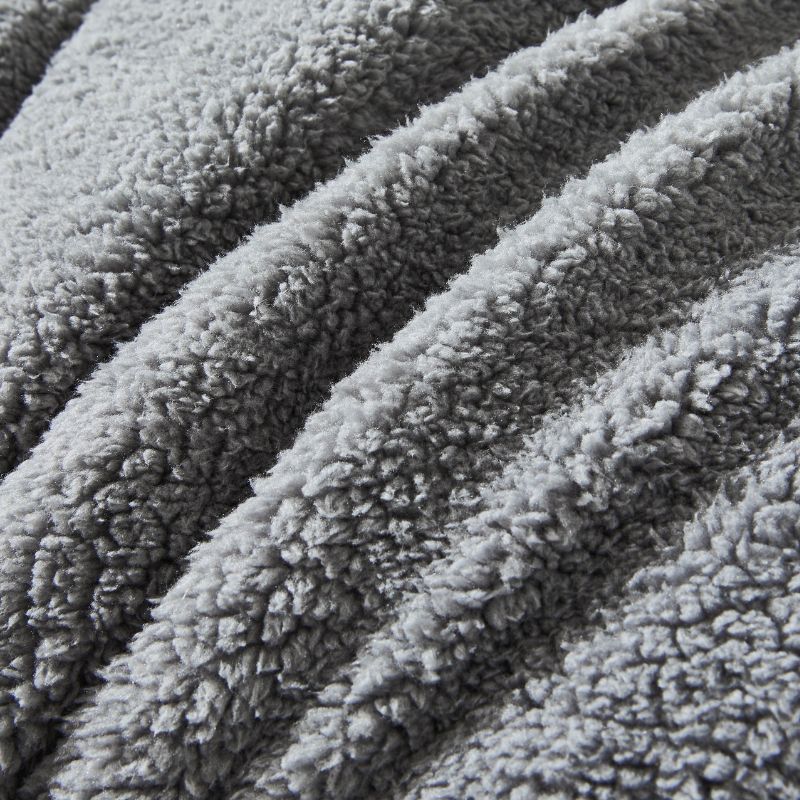 Morgan and Reid Steel Charcoal Snuggle Fleece Comforter Set