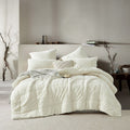 Morgan and Reid Ivory Snuggle Fleece Comforter Set