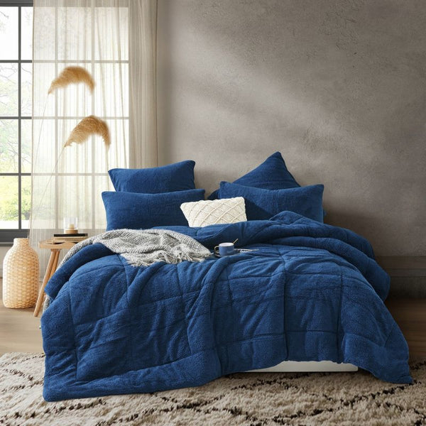 Morgan and Reid Midnight Blue Snuggle Fleece Comforter Set