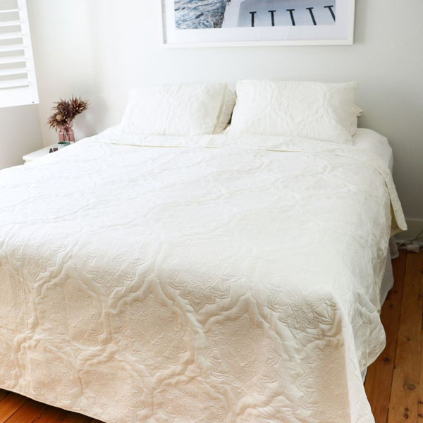 Morgan and Reid Whispers Off White Coverlet Set