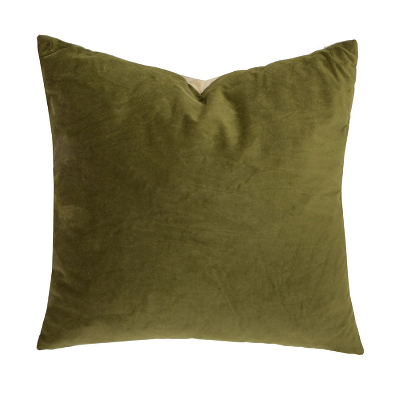 Bambury Velvet Olive 50x50cm Filled Cushion
