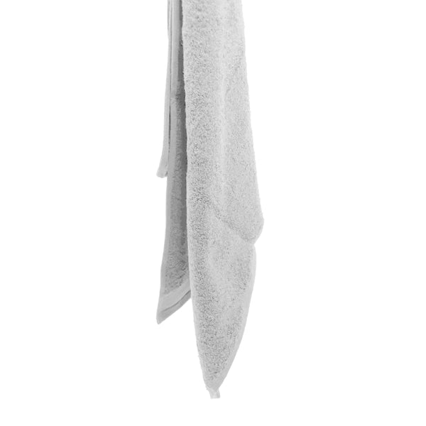 A white bath sheet highlighting its absorbency and chic French boutique-inspired design.