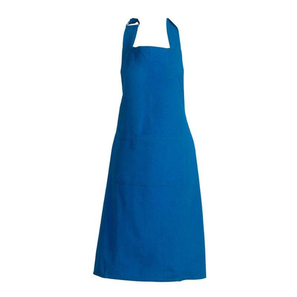 Chic Manhattan Plain Blue apron featuring an adjustable strap for a tailored fit, designed to keep your clothing clean while cooking.