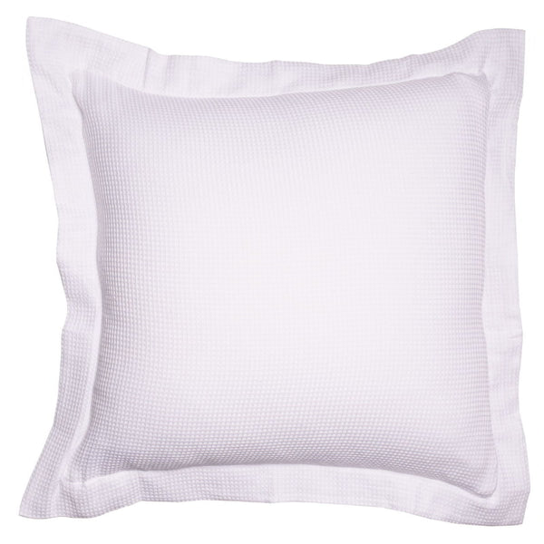 Experience the RANS Paris Waffle White Cushion Cover, showcasing a textured design and breathable cotton for elegant comfort.