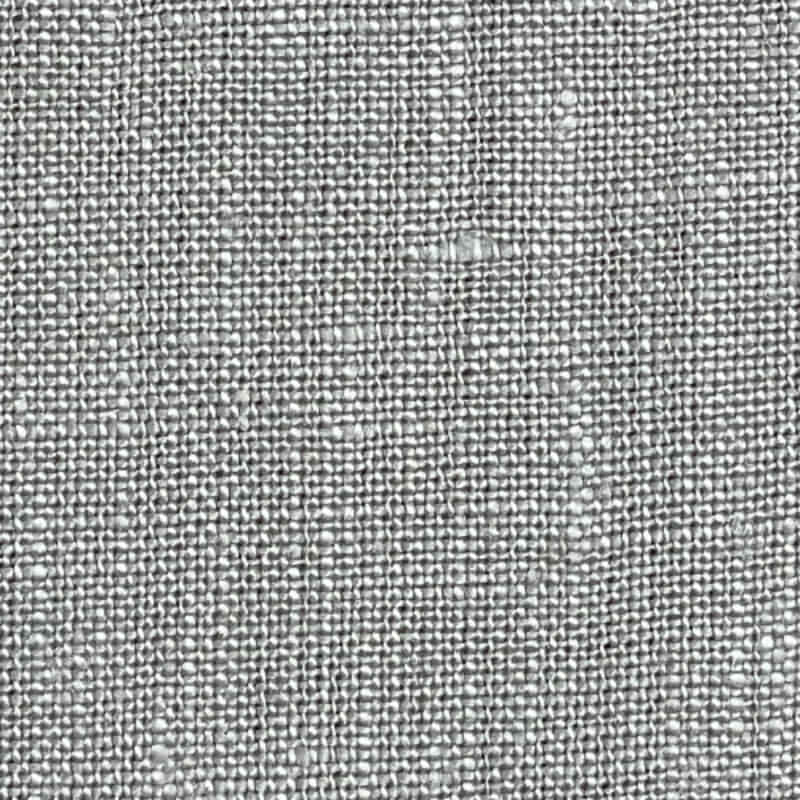 Zoom in details of the quality and versatility of the RANS Venice Linen Grey Tablecloth.