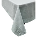 A mist linen tablecloth enhancing mealtimes with elegance and comfort for any occasion.