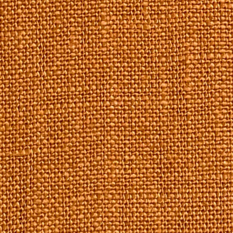 Zoom in details of the quality and versatility of the RANS Venice Linen Terracotta Tablecloth.